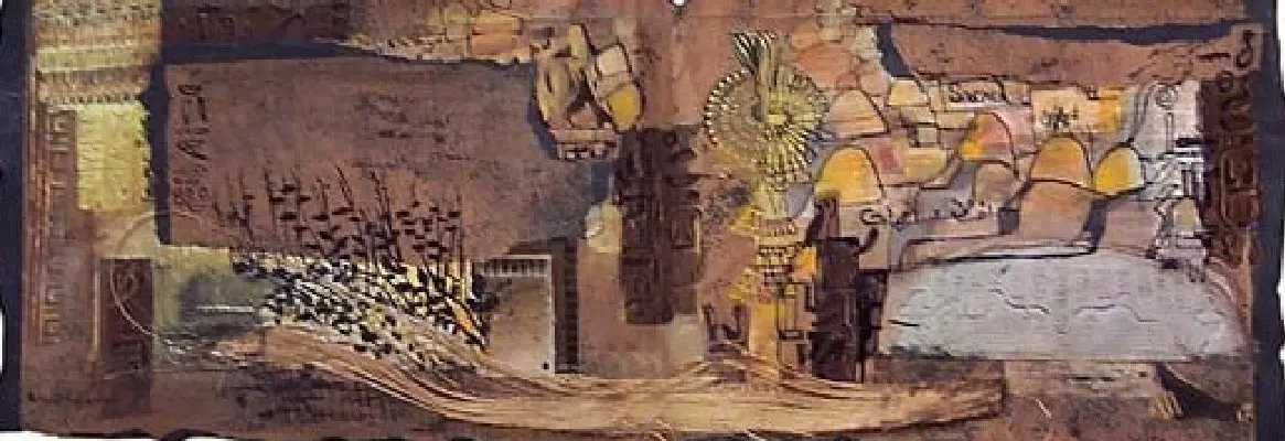 Nile Scroll by Amelia, original painting