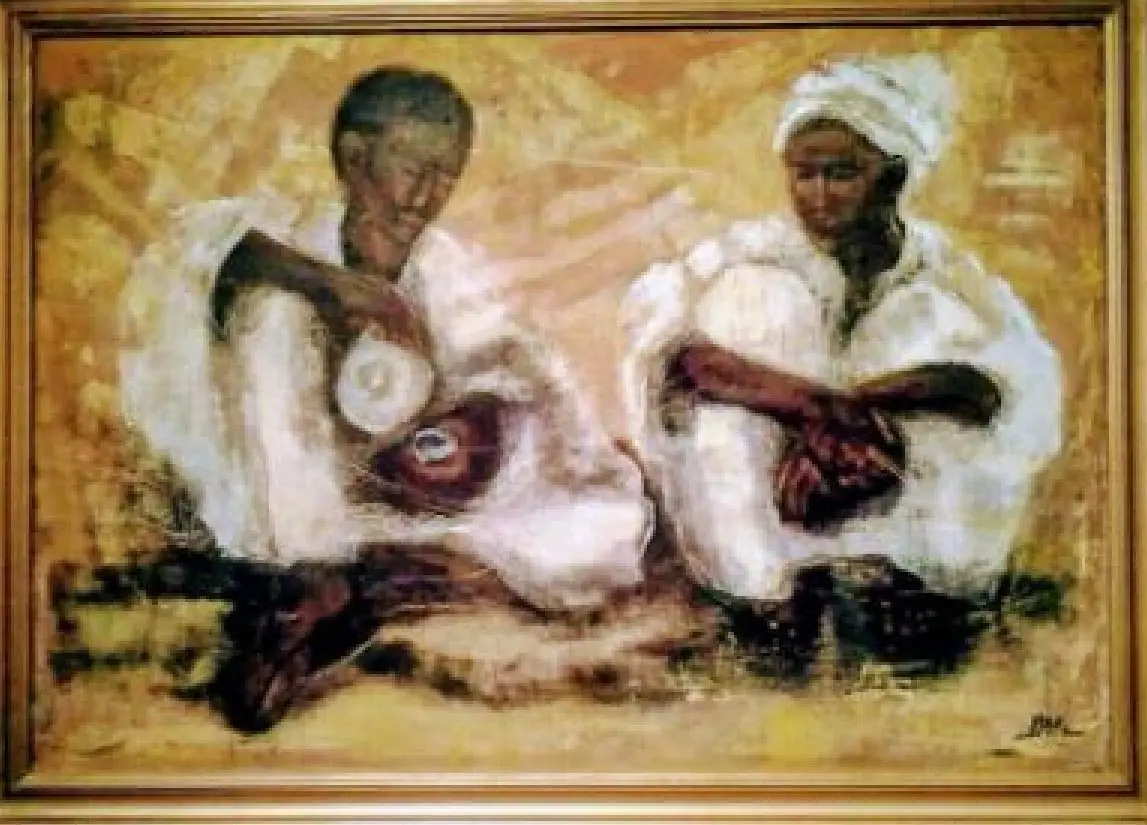 Two Musicians by Amelia, original painting