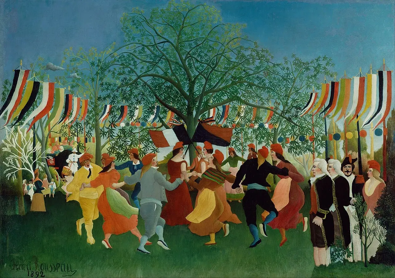 A Centennial of Independence by Henri Rousseau, canvas print
