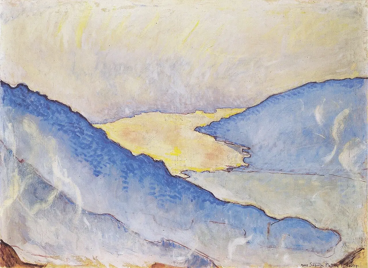 Abendnebel am Thunersee by Ferdinand Hodler, canvas print