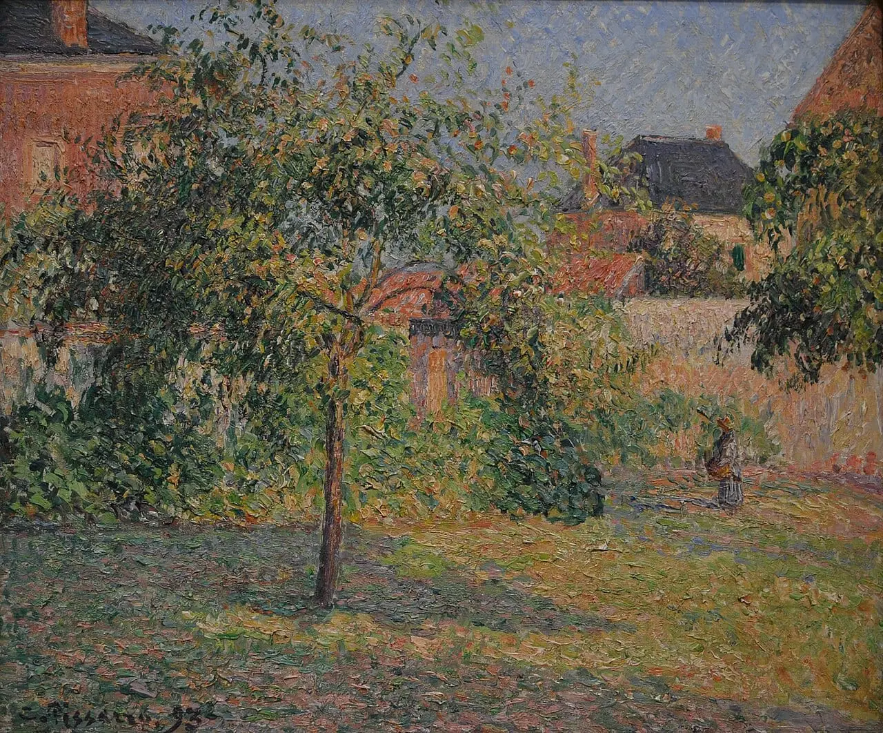 Apple Tree in the Meadow, Eragny by Camille Pissarro, canvas print