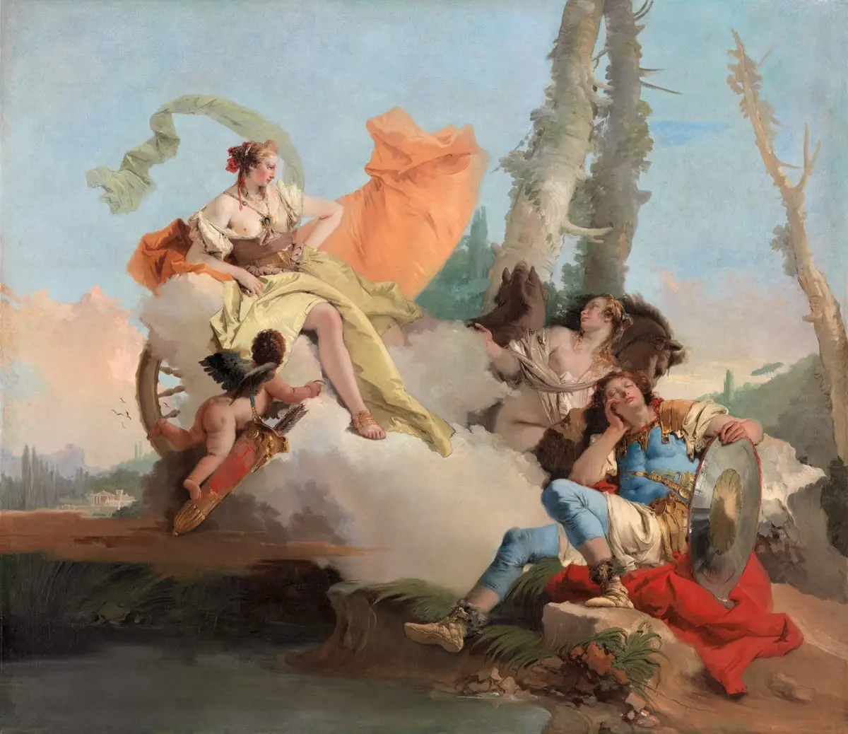 Armida Encounters the Sleeping Rinaldo by Giovanni Battista Tiepolo, canvas print