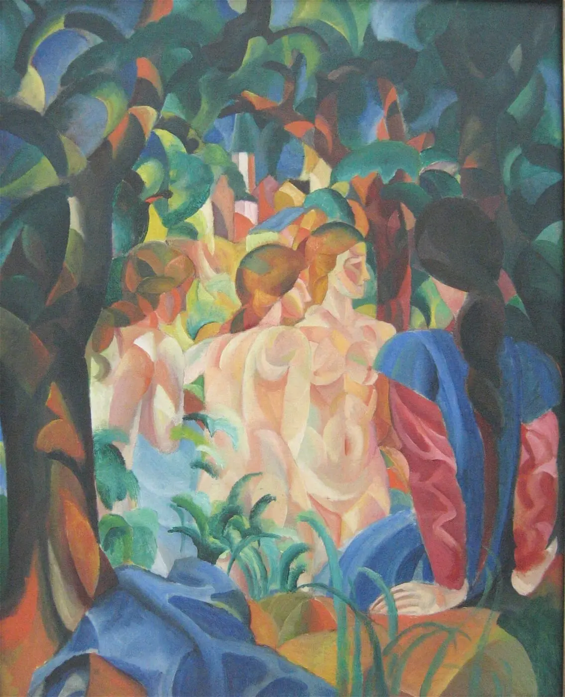 Badende by August Macke, canvas print