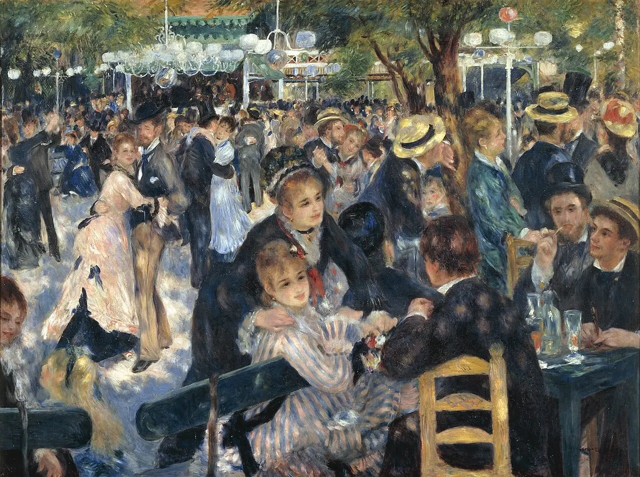 Bal du moulin de la Galette by Pierre-Auguste Renoir, canvas print