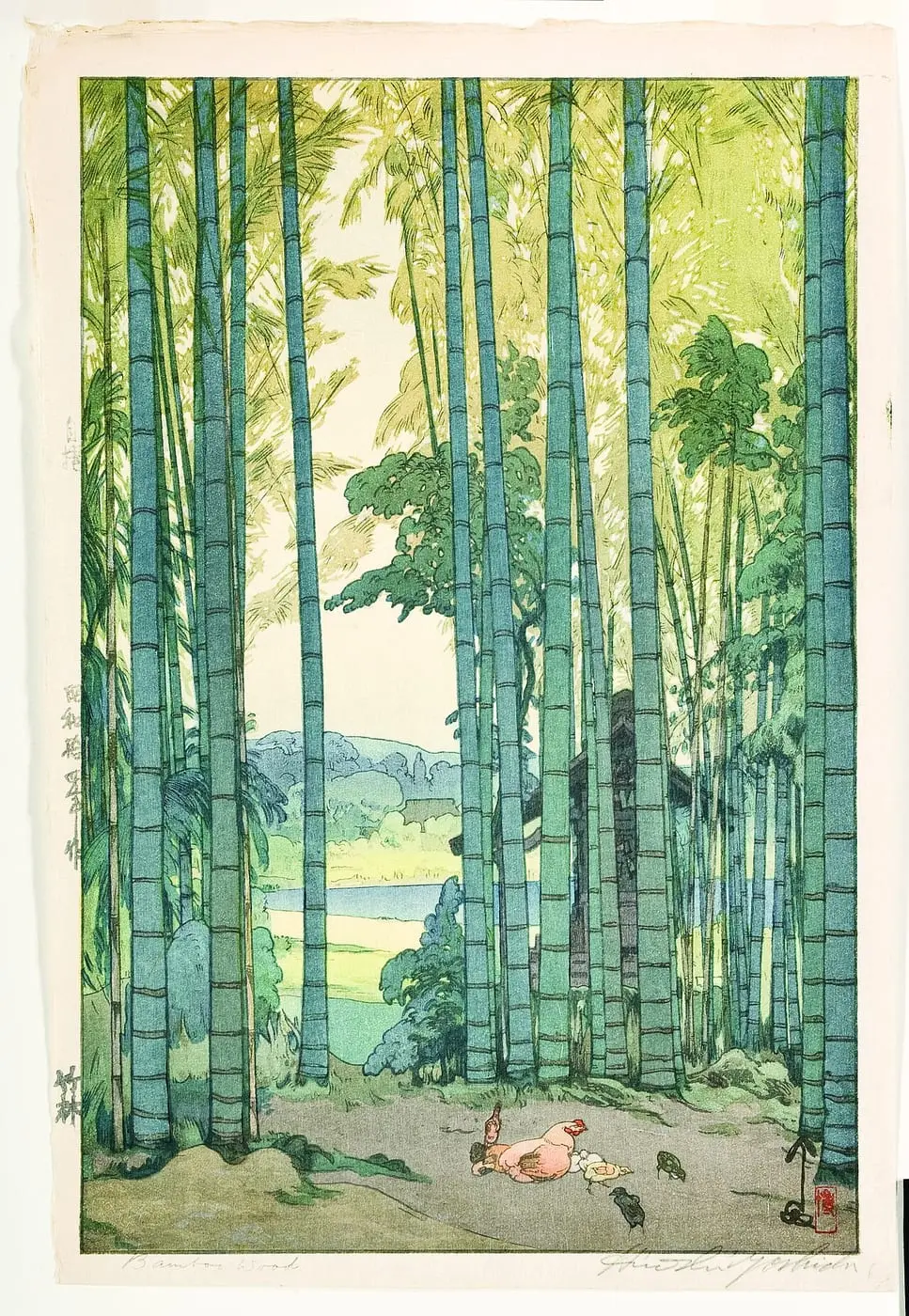Bamboo Grove by Hiroshi Yoshida, canvas print