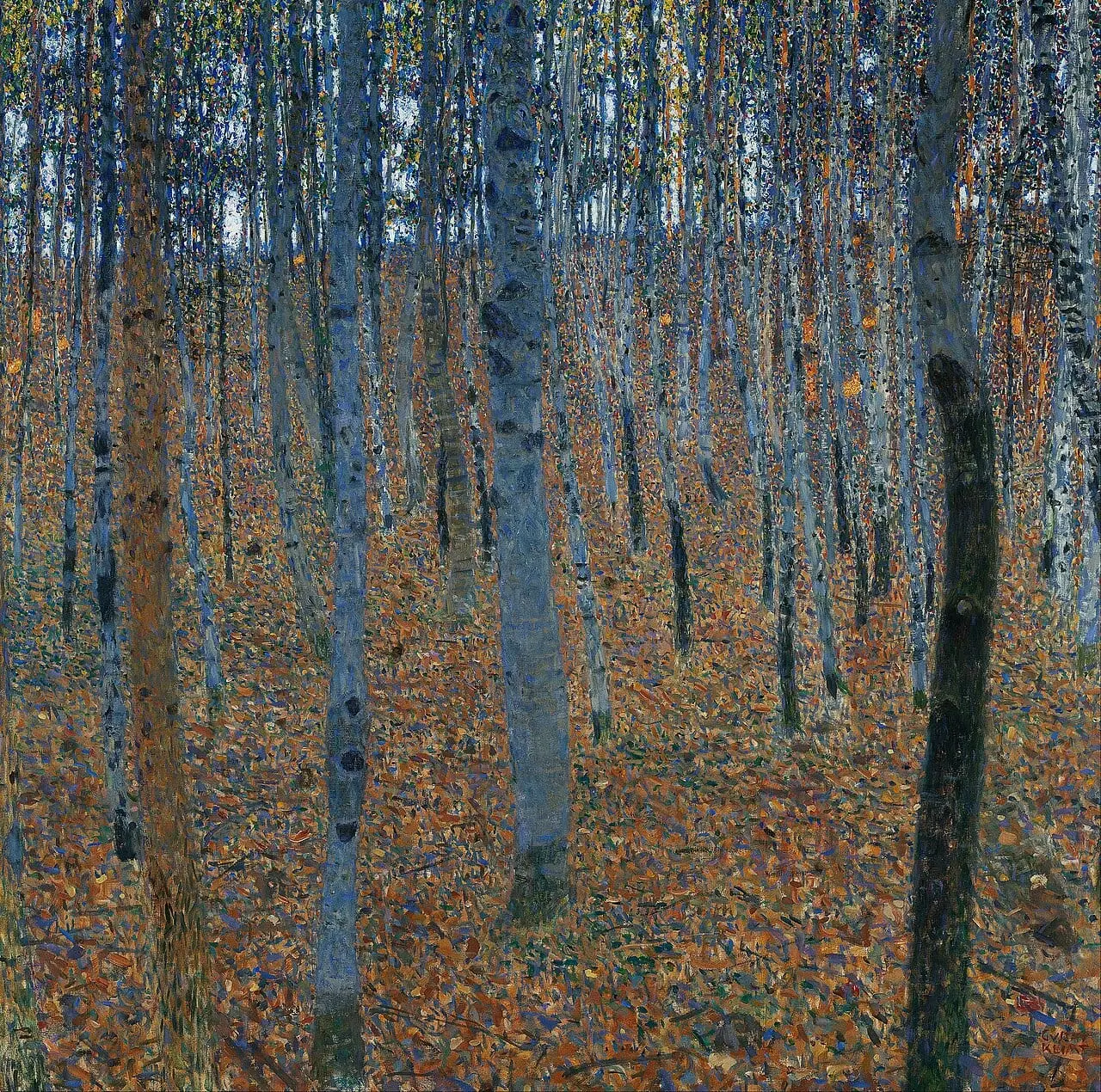 Beech Grove I by Gustav Klimt, canvas print