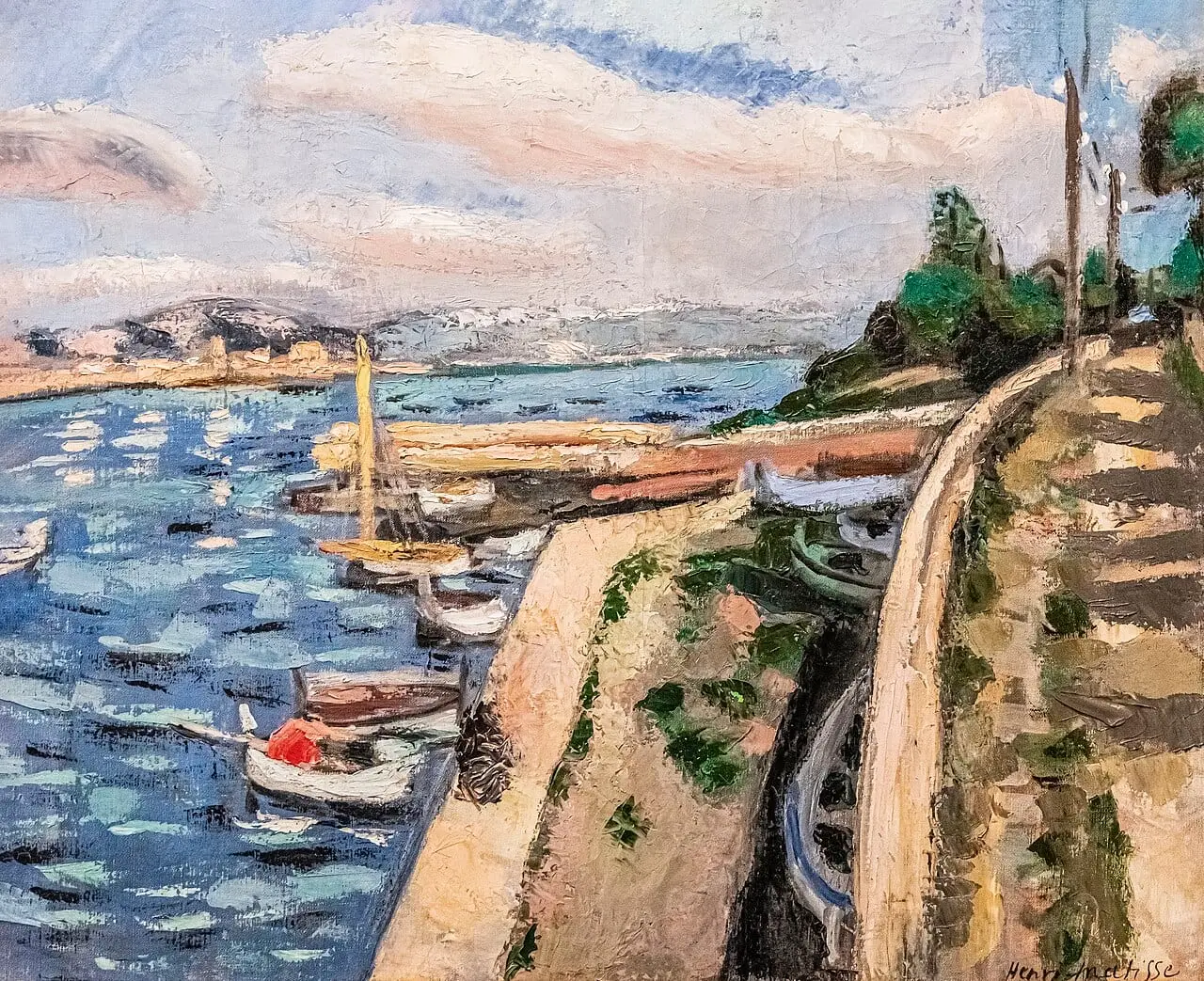 Boats in a Port by Henri Matisse, canvas print