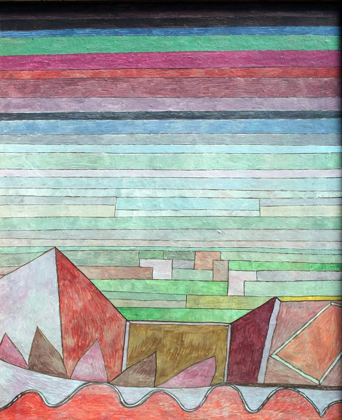 Blick in das Fruchtland by Paul Klee, canvas print