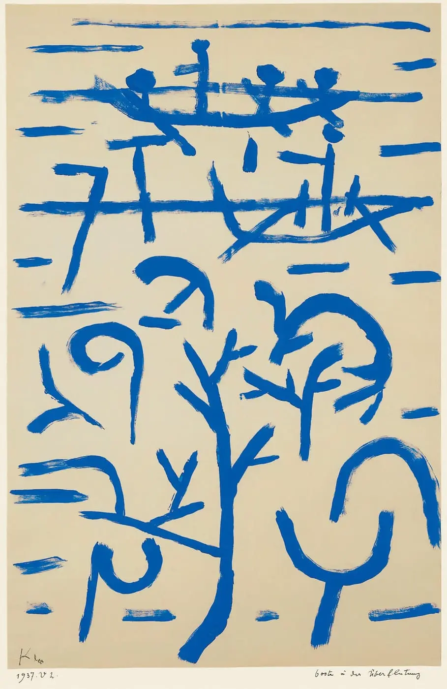 Boote in der Überflutung by Paul Klee, canvas print