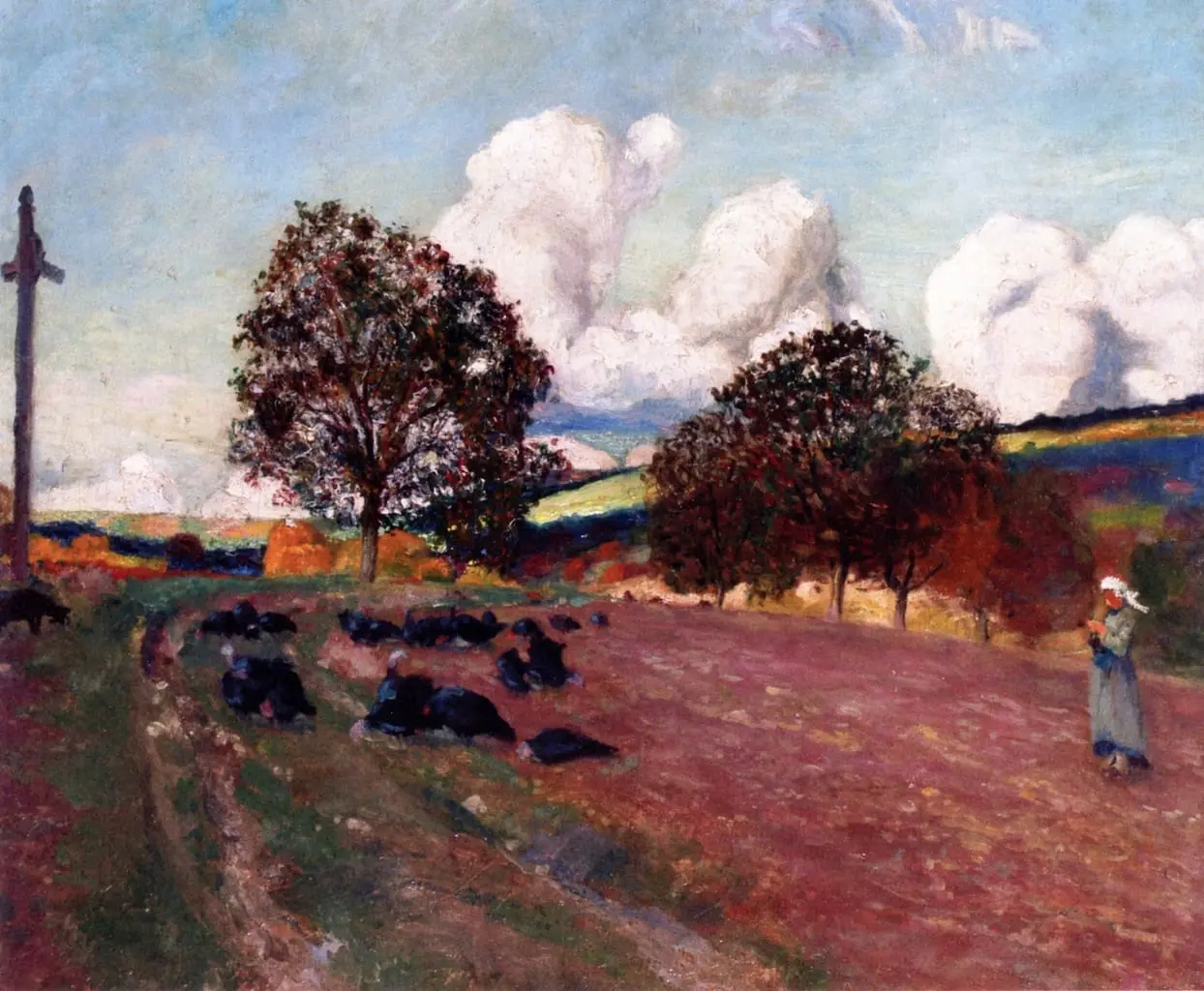 Breton Landscape by Robert Delaunay, canvas print