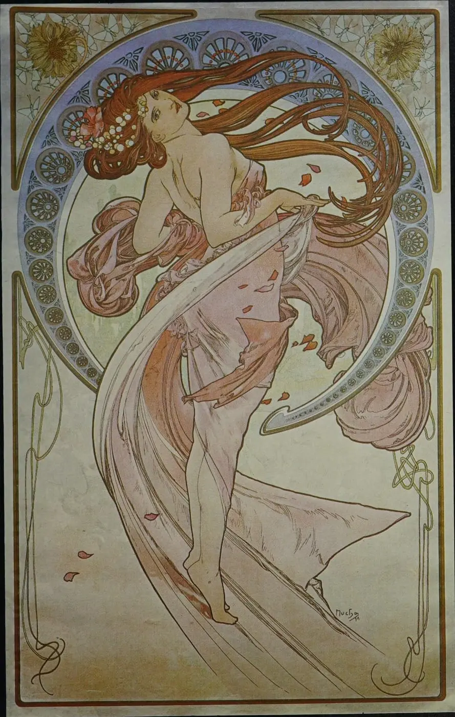Bridges, P20 by Alphonse Mucha, canvas print