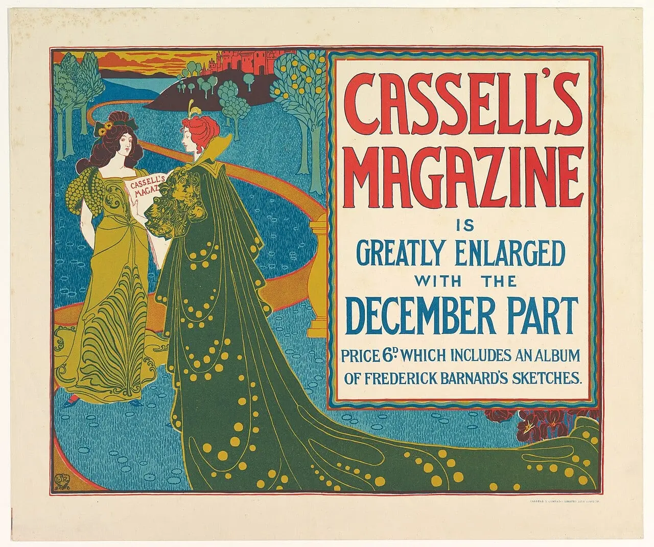 Cassell's Magazine: December by Louis Rhead, canvas print
