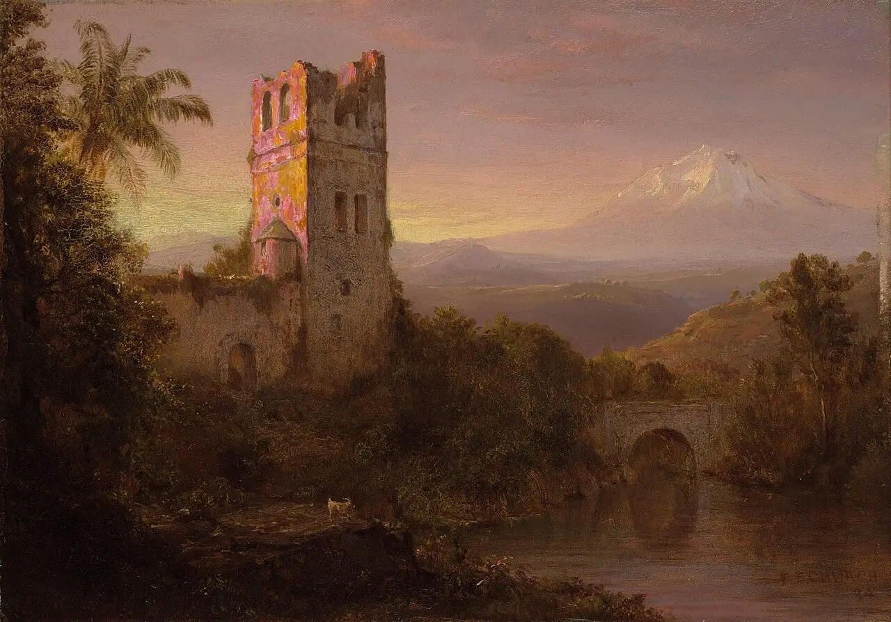 Chimborazo Volcano by Frederic Edwin Church, canvas print