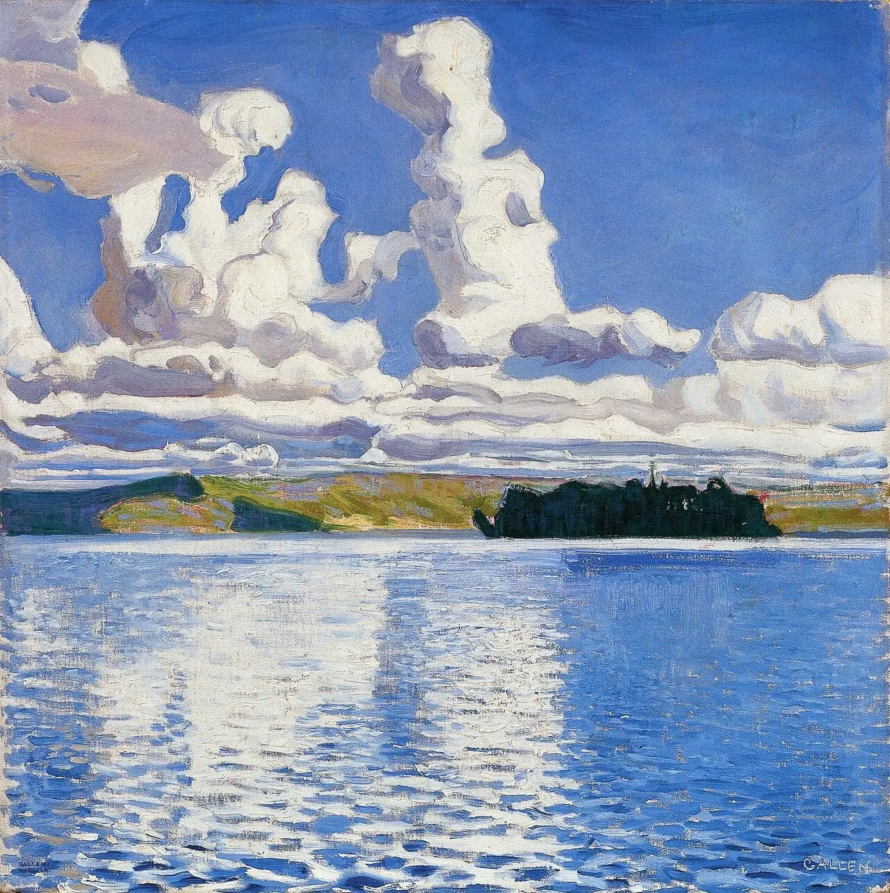 Cloud Towers by Akseli Gallen-Kallela, canvas print