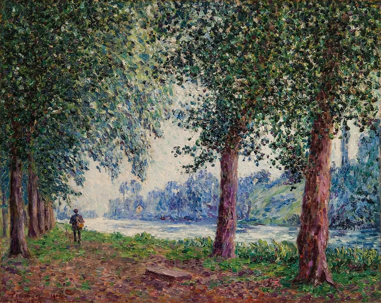 Coin des Promenades à Nemours, temps gris by Francis Picabia, canvas print