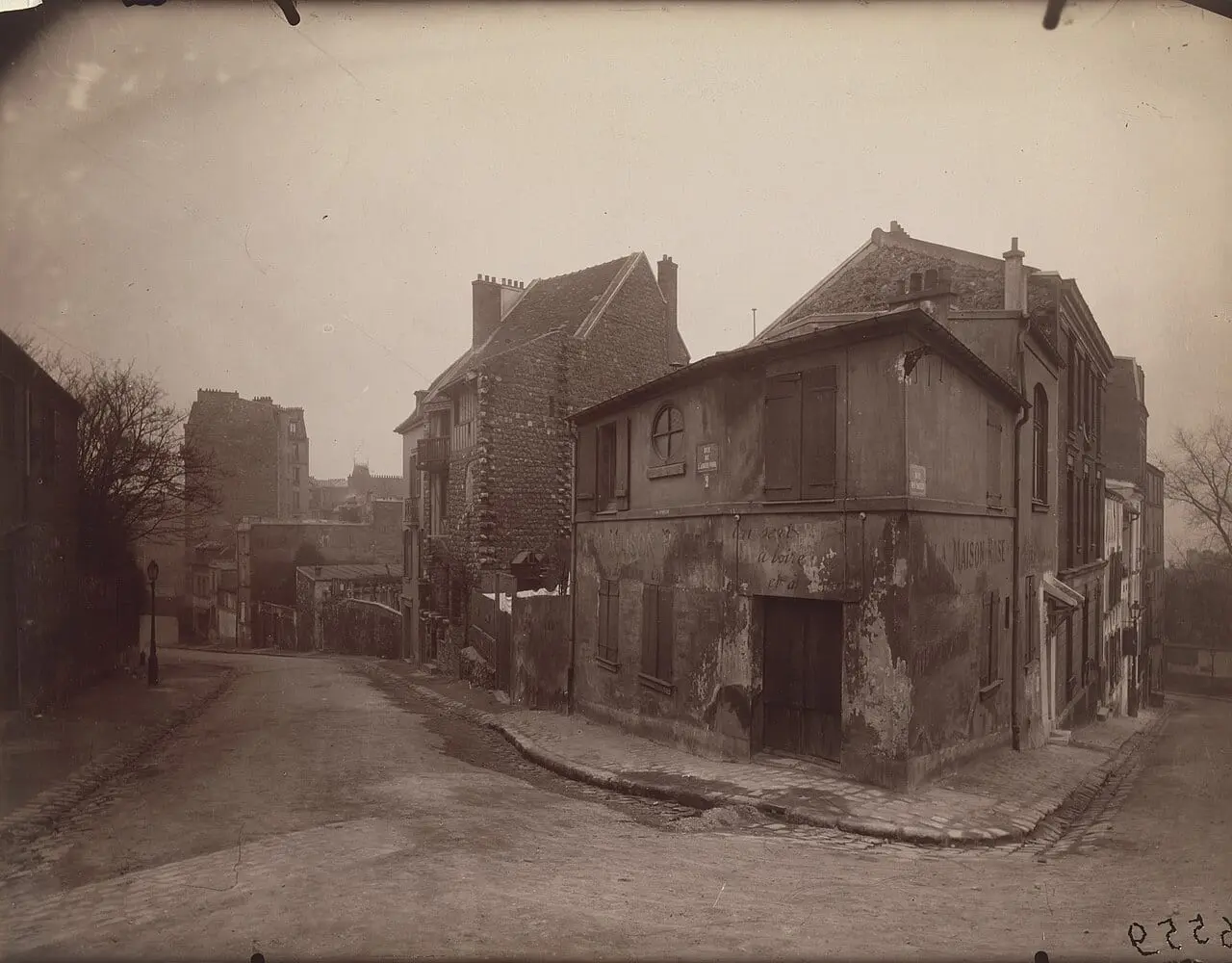 Coin, rue de L'abreuvoir et des Saules by Eugène Atget, canvas print