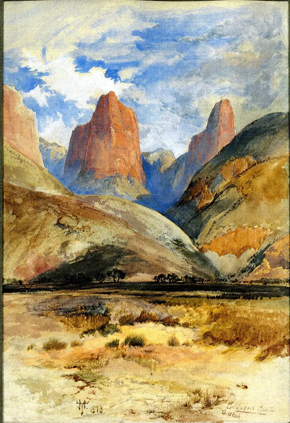 Colburn's Butte, South Utah by Thomas Moran, canvas print