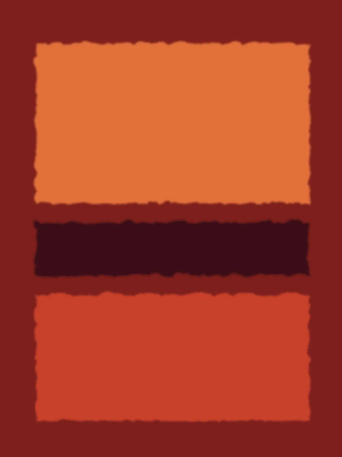 Color Field in Rust by Amelia Studio, canvas print