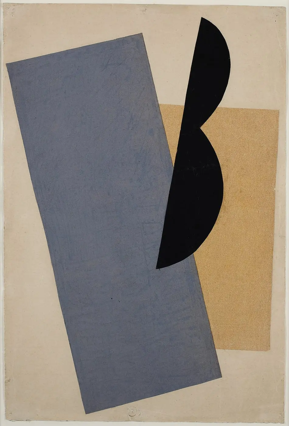Composition (Blue-Yellow-Black) by Lyubov Popova, canvas print