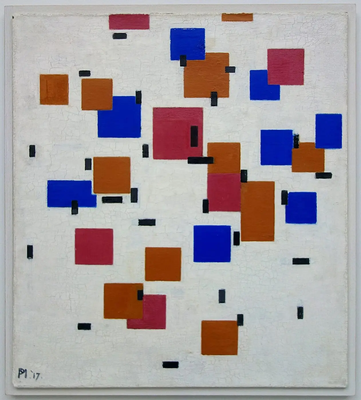 Composition couleur A by Piet Mondrian, canvas print