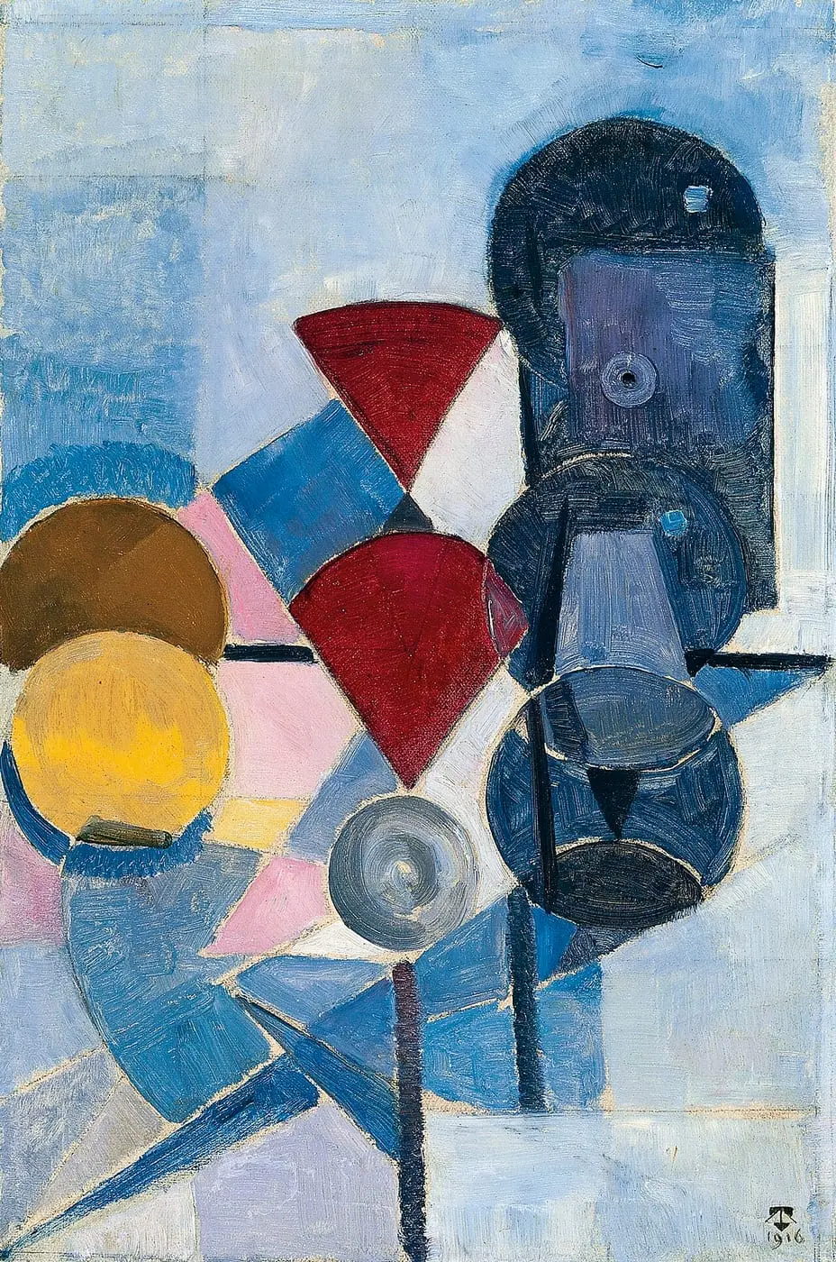 Composition 2 by Theo van Doesburg, canvas print
