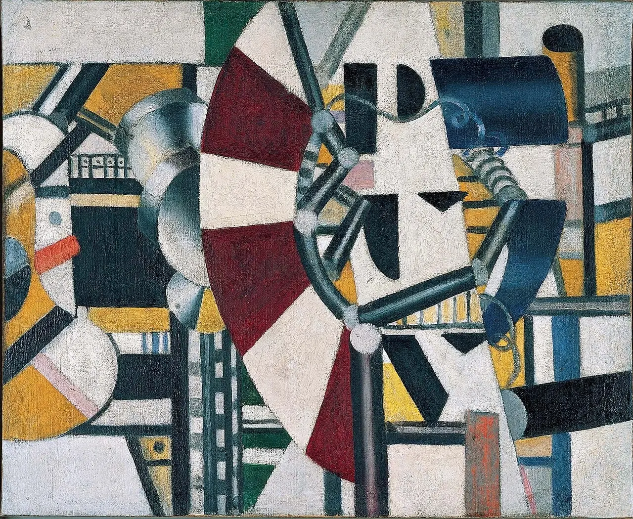 Composition by Fernand Léger, canvas print