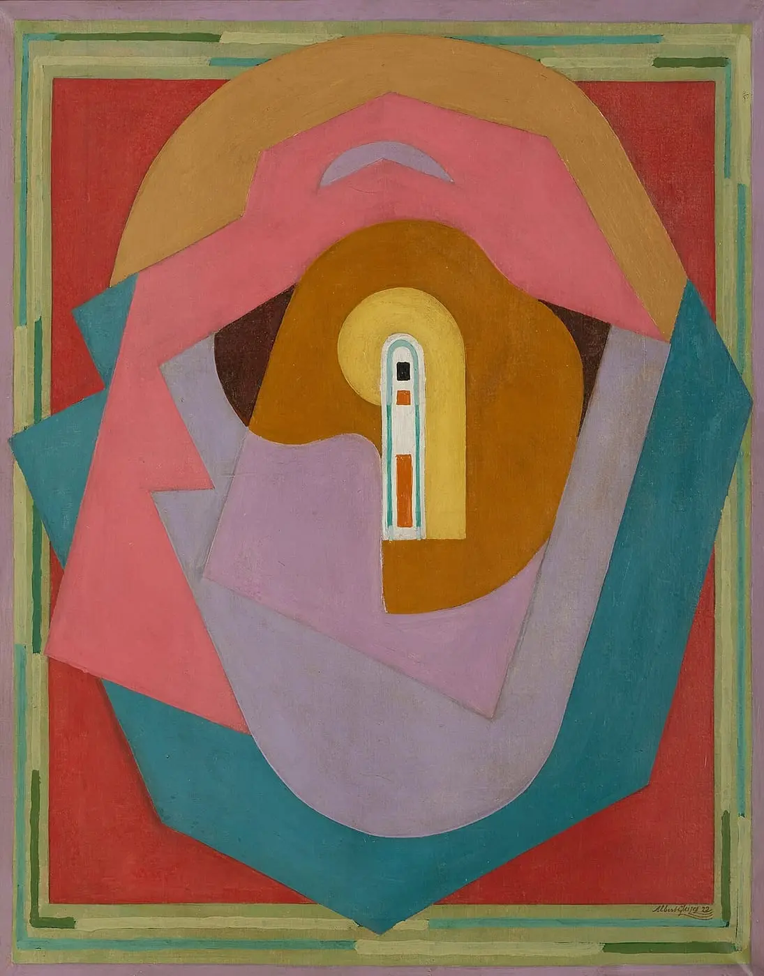 Composition by Albert Gleizes, canvas print