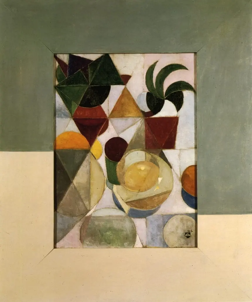 Composition III (Still Life) by Theo van Doesburg, canvas print