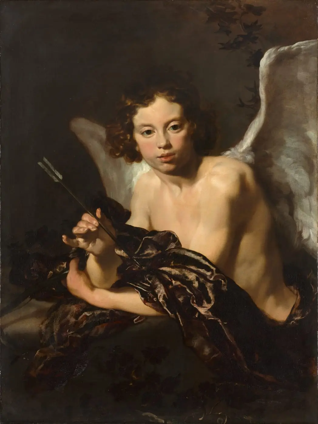 Cupid (Amor) by Johann Liss, canvas print