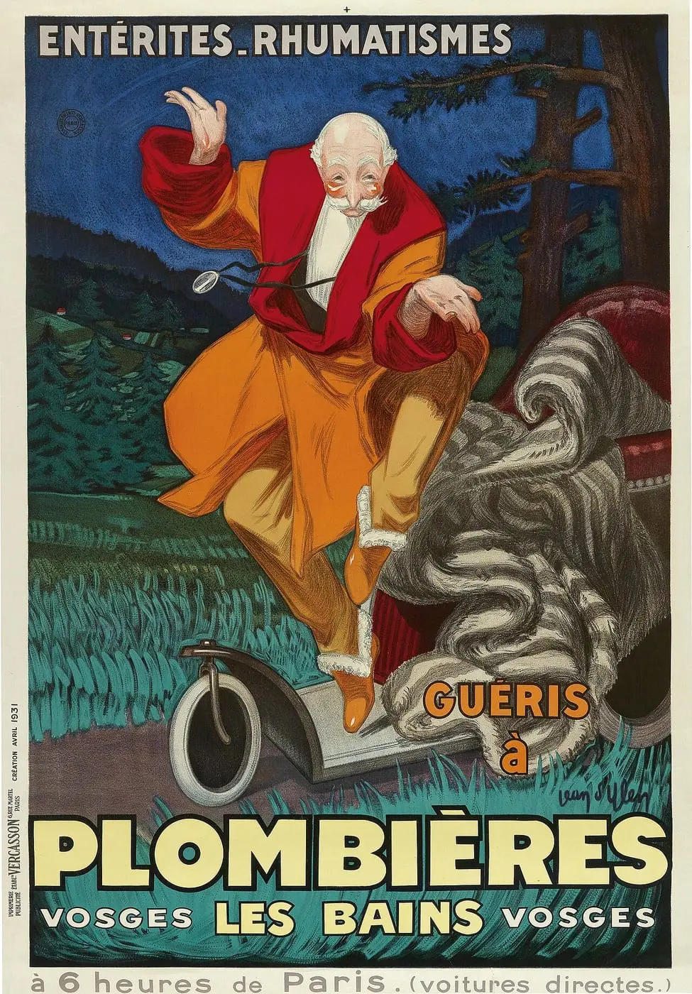 D Ylen Plombières by Jean d'Ylen, canvas print