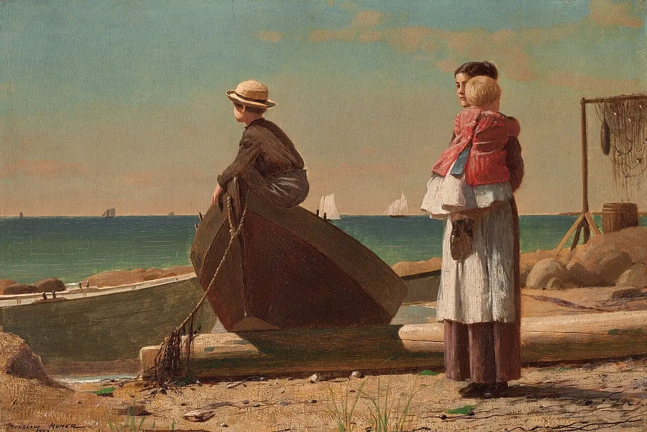 Dad's Coming! by Winslow Homer, canvas print