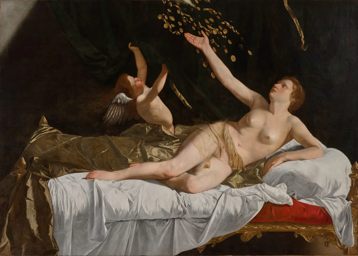 Danaë by Orazio Gentileschi, canvas print