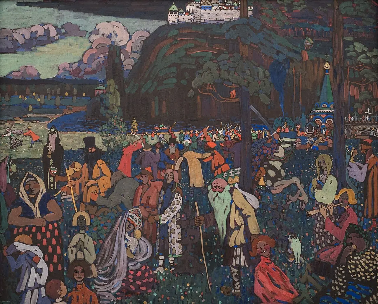 Das bunte Leben by Wassily Kandinsky, canvas print