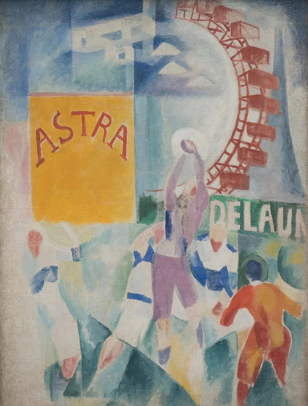 Die Mannschaft von Cardiff by Robert Delaunay, canvas print