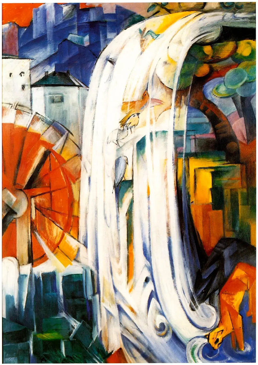 Die-verzauberte-muehle by Franz Marc, canvas print