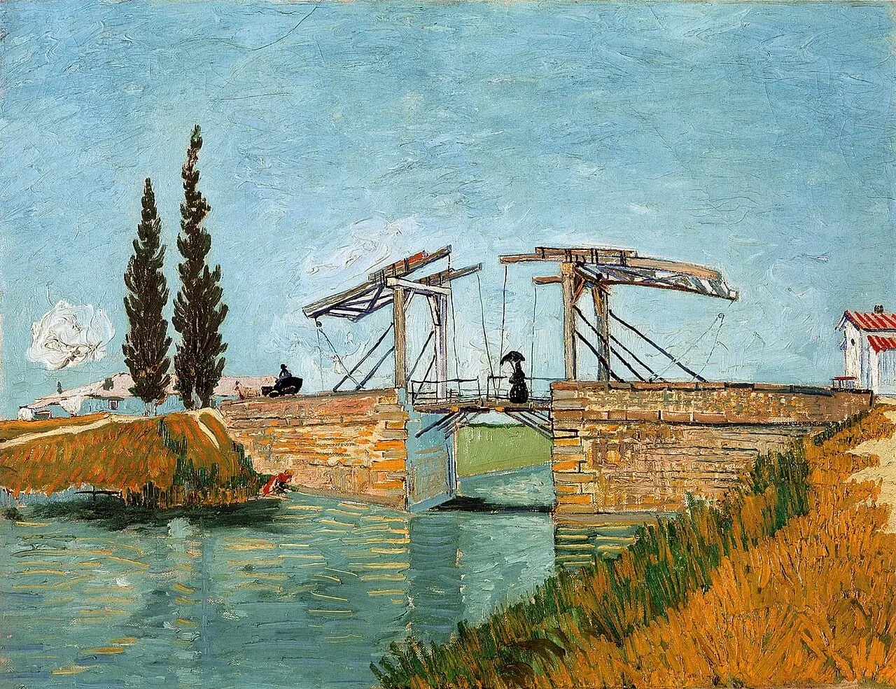 Langlois Bridge at Arles by Vincent van Gogh, canvas print