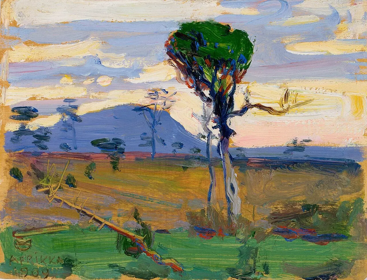 Donia Sabuk -vuori by Akseli Gallen-Kallela, canvas print