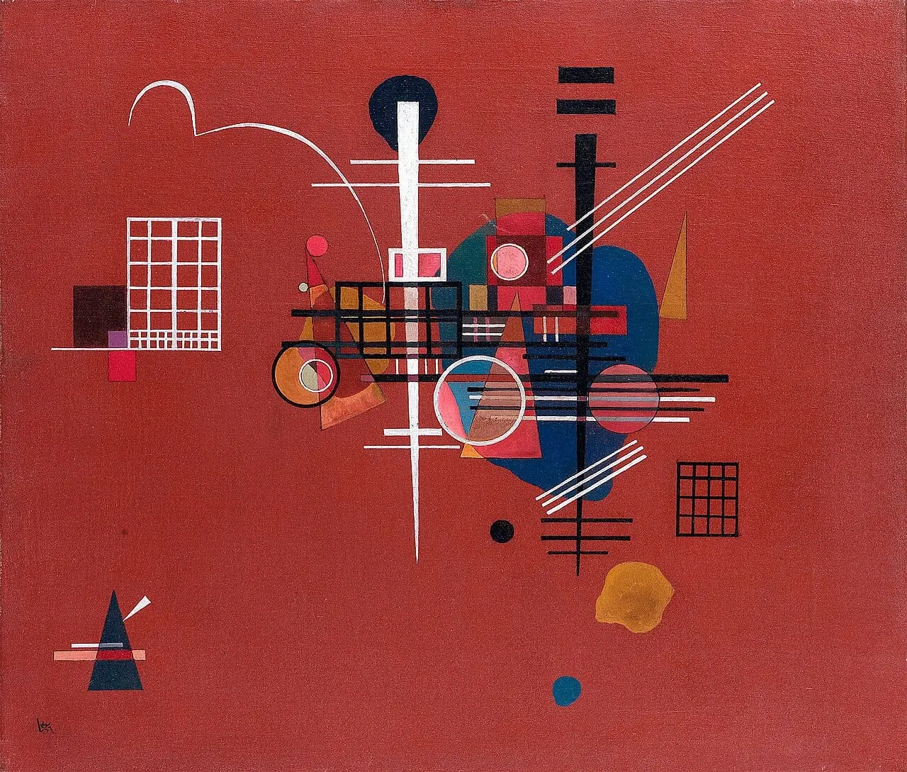 Dumpfes Rot by Wassily Kandinsky, canvas print