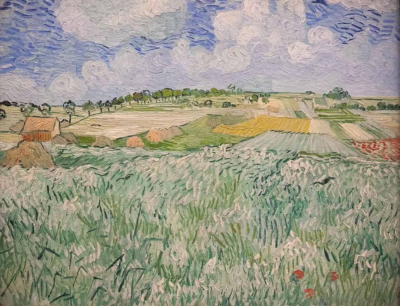 Ebene bei Auvers by Vincent van Gogh, canvas print
