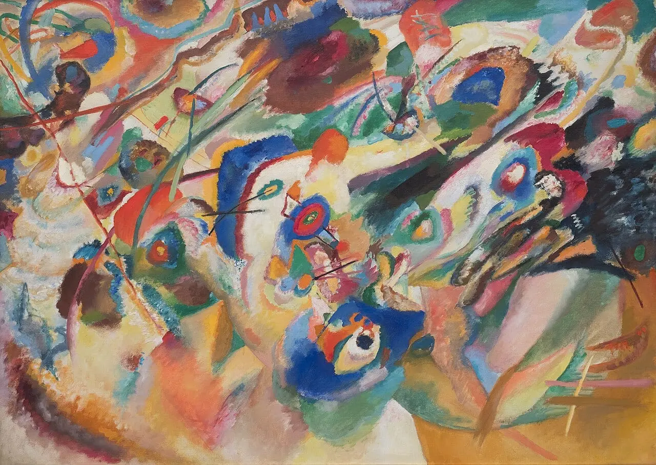 Entwurf 2 zu Komposition VII by Wassily Kandinsky, canvas print