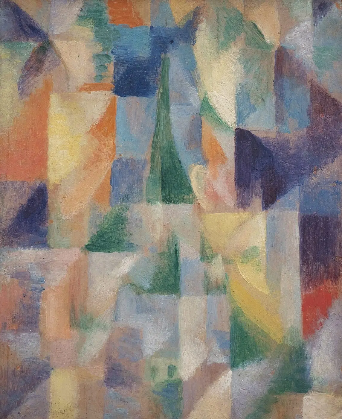 Fenétre Sur La Ville by Robert Delaunay, canvas print