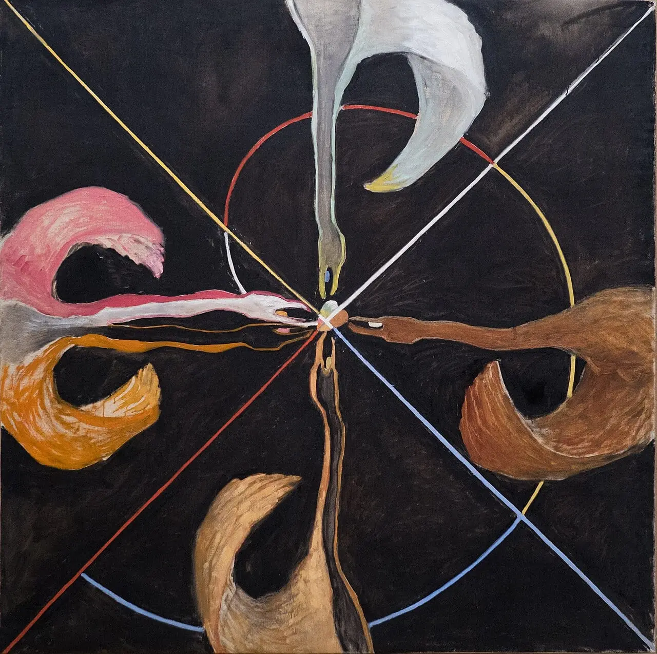 Group IX SUW, The Swan No. 7 by Hilma af Klint, canvas print