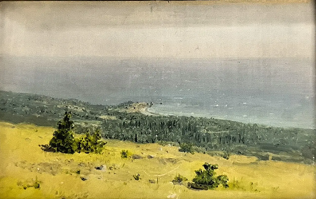 Ha. A. View of the coast and sea by Arkhip Kuindzhi, canvas print