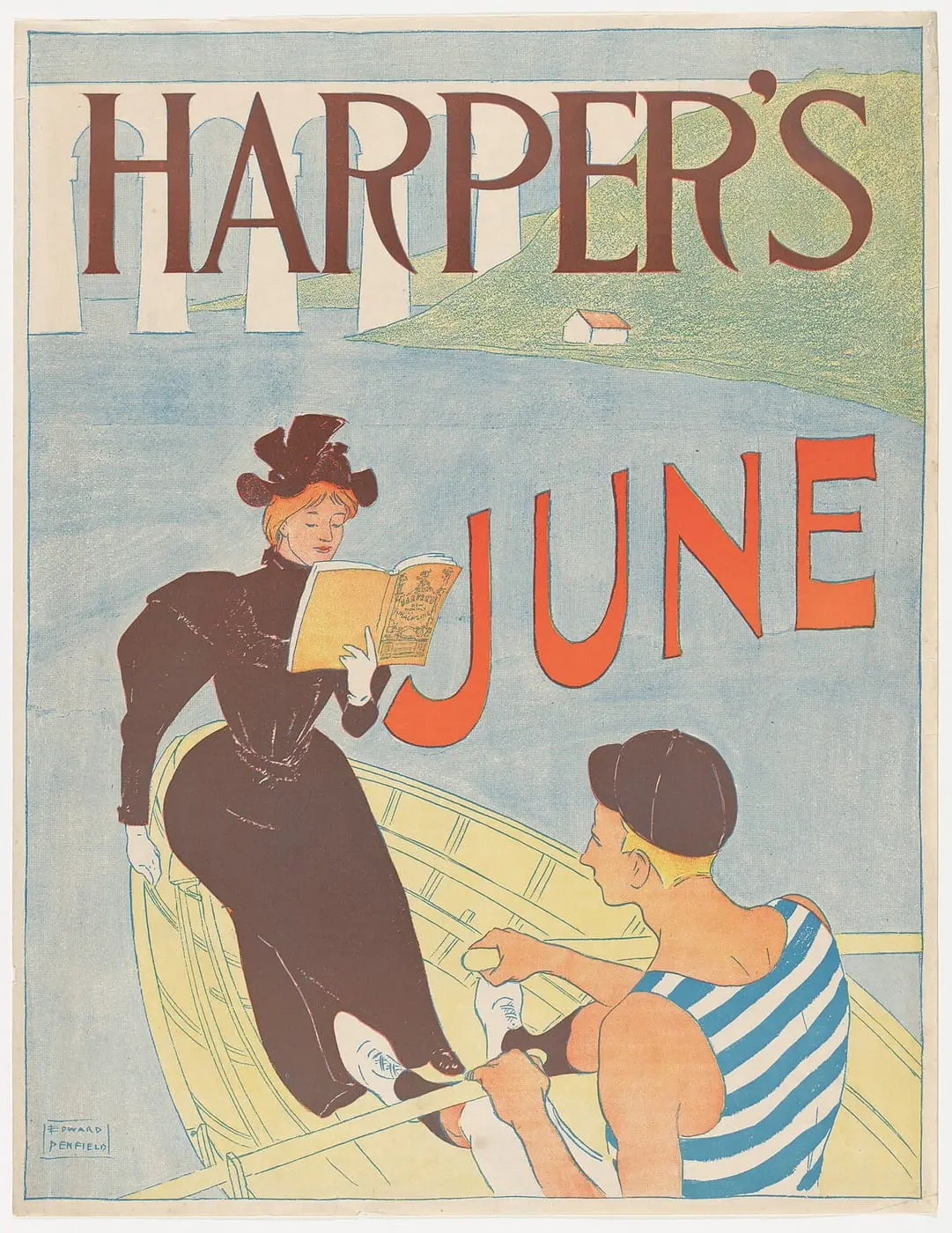 Harper's, June by Edward Penfield, canvas print