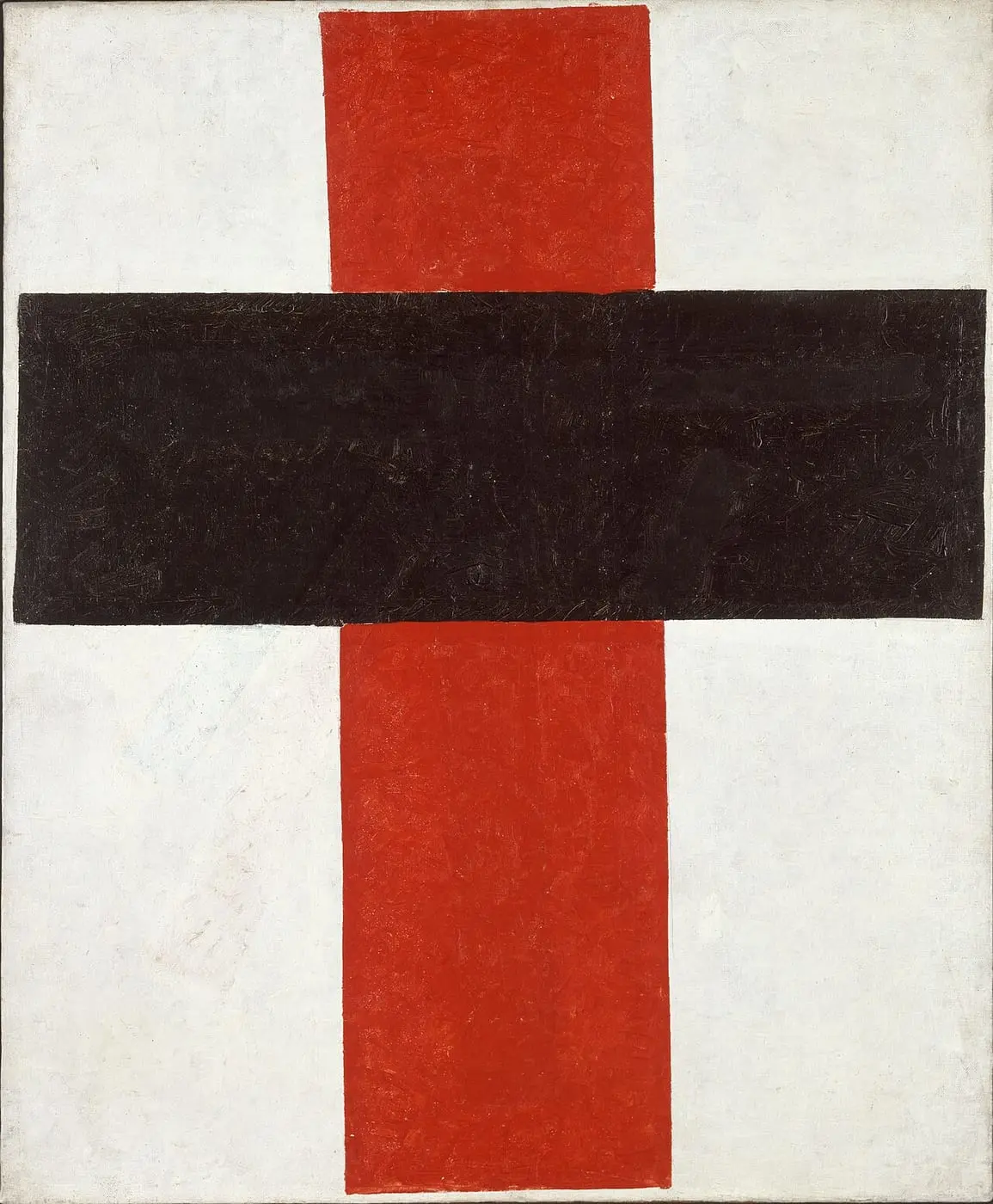 Hieratic Suprematist Cross by Kazimir Malevich, canvas print
