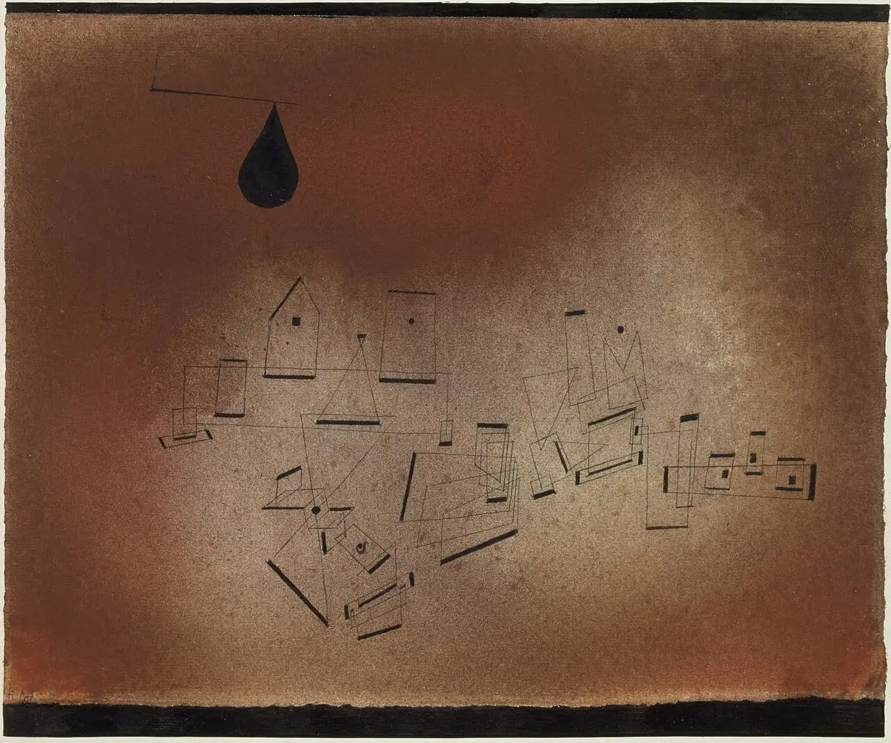 Historical Site by Paul Klee, canvas print