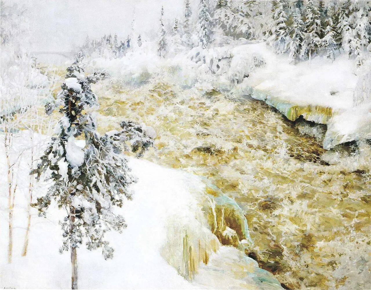 Imatra talvella by Akseli Gallen-Kallela, canvas print