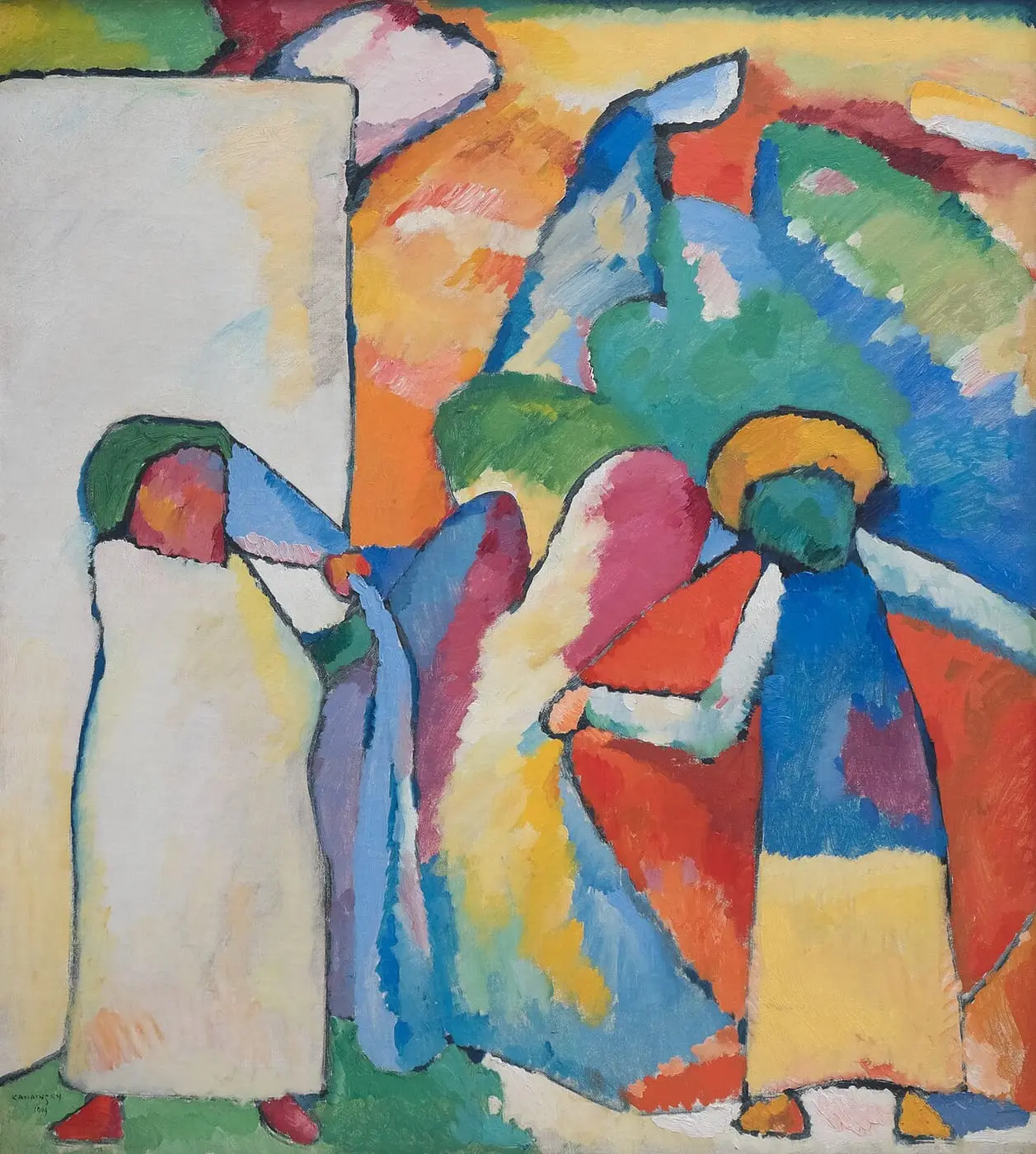 Improvisation 6 (Afrikanisches) by Wassily Kandinsky, canvas print