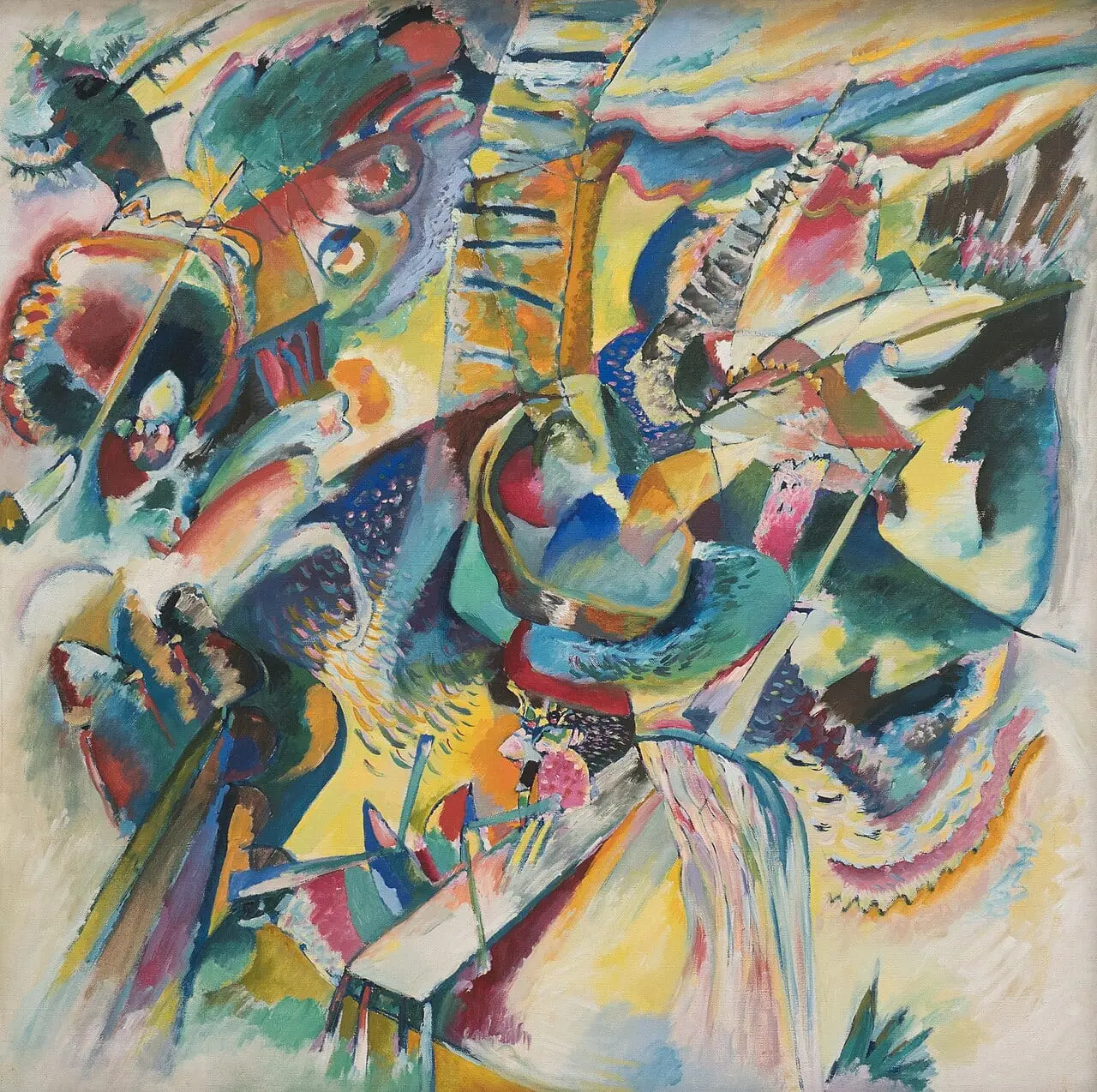 Improvisation Klamm by Wassily Kandinsky, canvas print