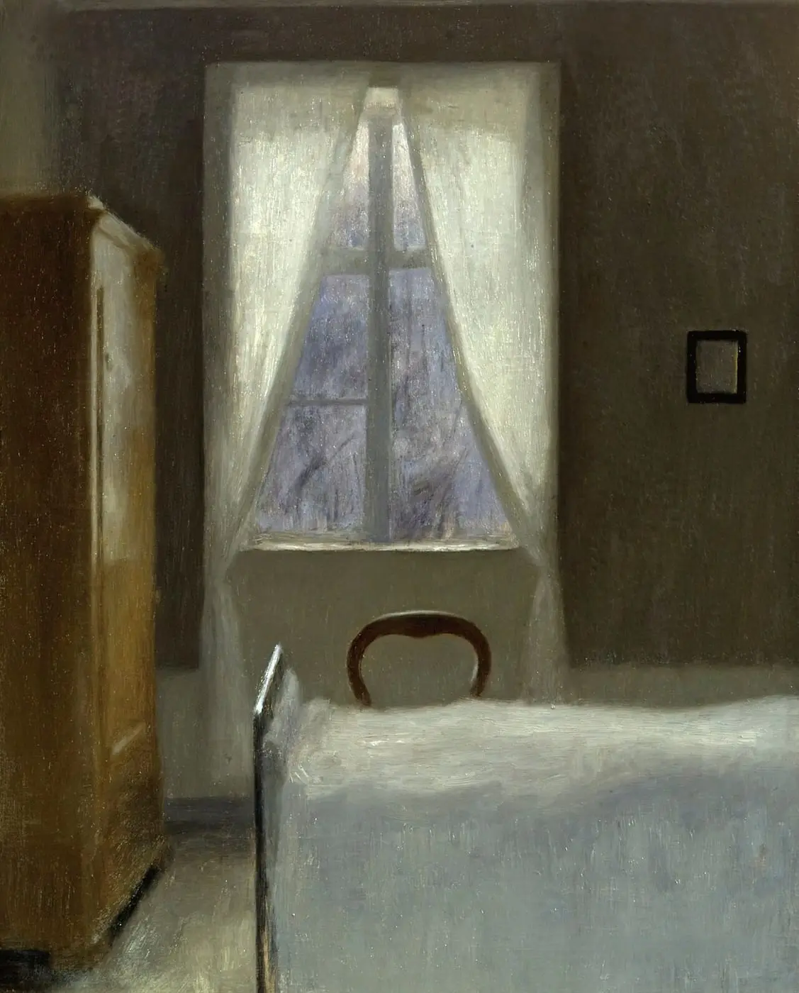 Interior by Vilhelm Hammershøi, canvas print